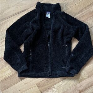 Patagonia R black zipper fleece women's size Small